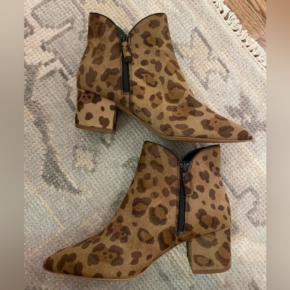 Cole Haan Shoes - Cole Haan Elyse Leopard Print Calf Hair Block Heel Boot